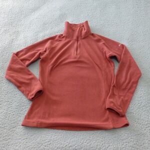 Columbia Glacial 1/4 Zip Sweater Womens Small Fleece Pullover Red Lightweight